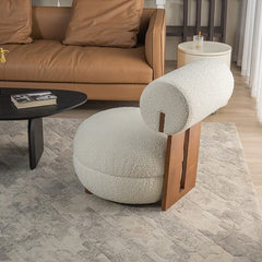 Designer Lounge Chair with Back Support Pillow – 4 Style Options, Lumbar Support