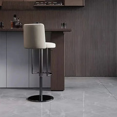 Disk Base Leather Adjustable Bar Stool