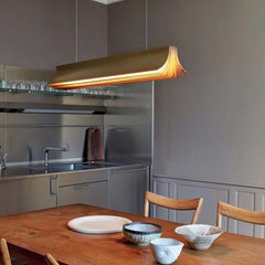 Book Style LED Island Chandelier – Black, Gold & White, Warm & Cool White