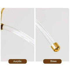 Acrylic Hanger with Brass Hook – Retro Style