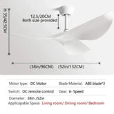 Acrylic Wood Finish Designer Ceiling Fan