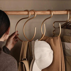Aluminum Alloy 5pcs S-Shape Hooks Hangers