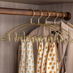 Aluminum Alloy Wave Shaped 5pcs Clothes Hanger