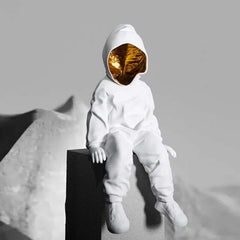 Astronaut Direct from Space in Kitchen Statue