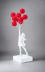 Banksy Flying Balloons Girl Figure