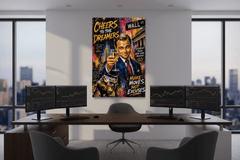 Cheers To The Dreamers Wall Street Millionaire Canvas Wall Art