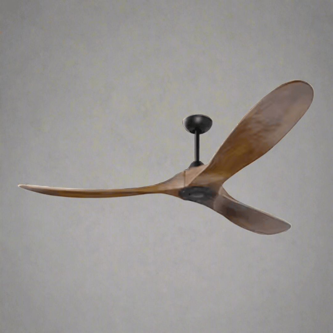 Antique Wooden Blades Large Fan Remote Controlled (2024 Edition)