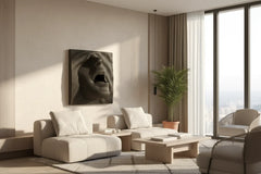 3D Face Waves Wall Art