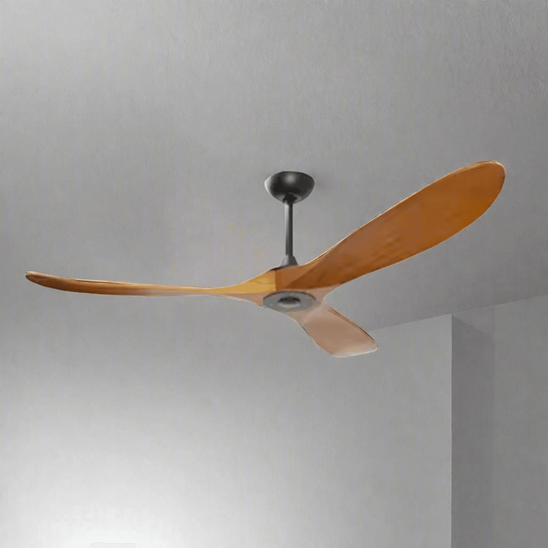 Antique Wooden Blades Large Fan Remote Controlled (2024 Edition)