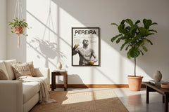 Alex Pereira UFC Fighter Stats Tribute Canvas Wall Art Poster Print