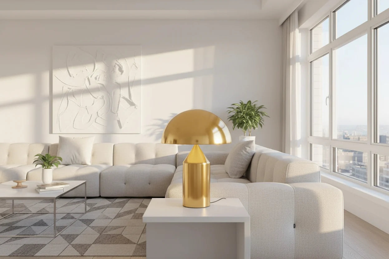 Atollo Mushroom Table Lamp – Italian Designer Bedside Light