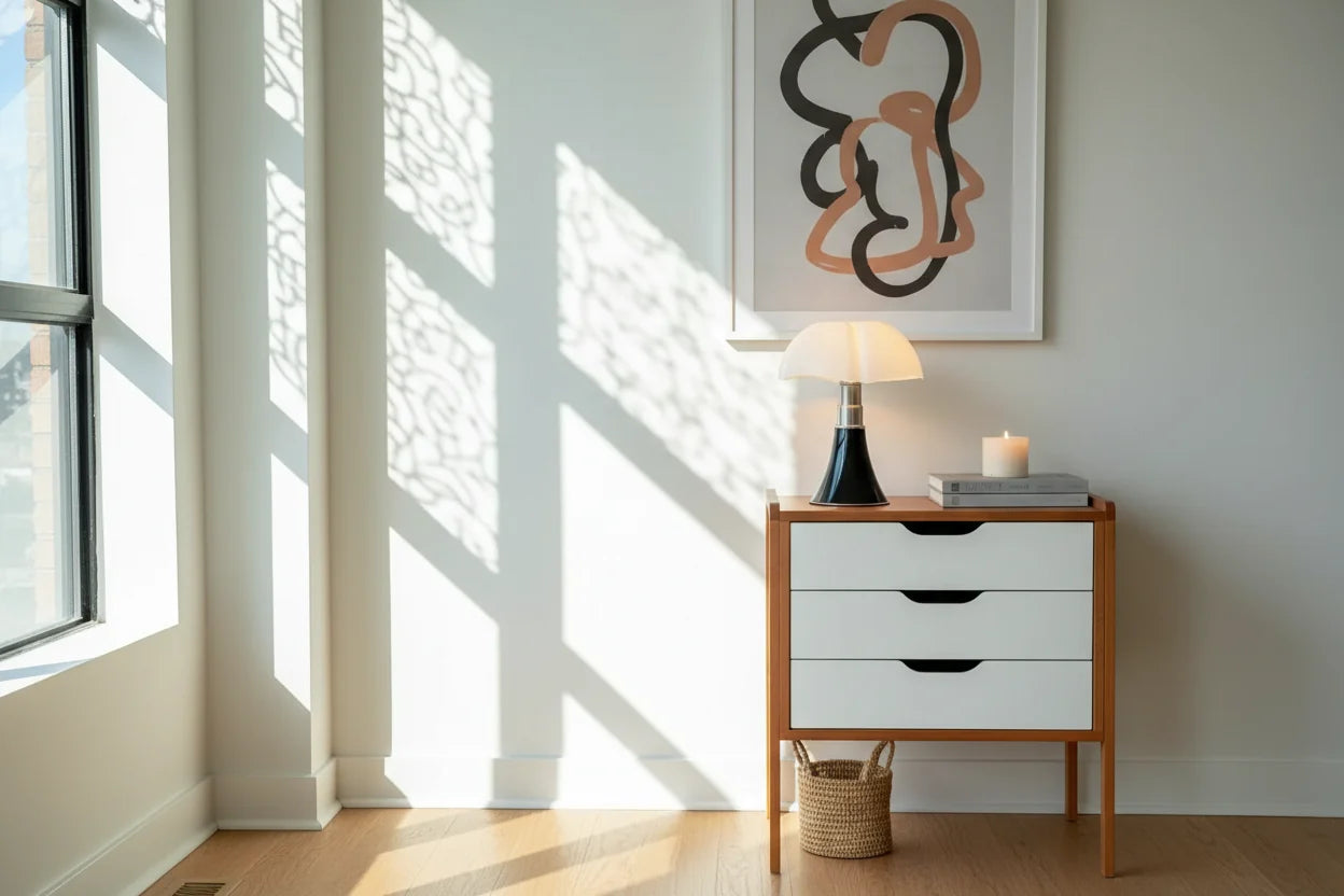 Designer Mushroom Table Lamp – Italian Minimalist Bedside & Study Lamp