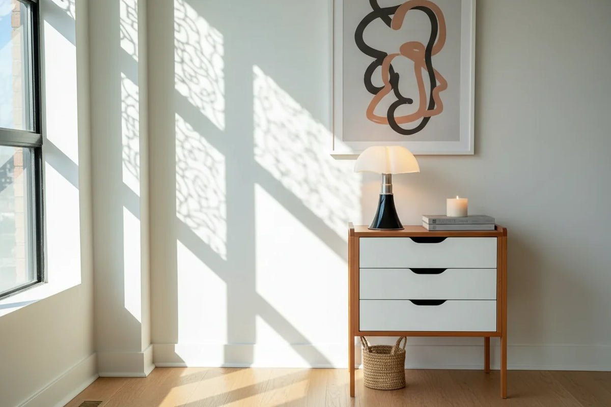Designer Mushroom Table Lamp – Italian Minimalist Bedside & Study Lamp