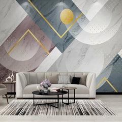 3D Jazz White Light Geometric Wallpaper for Home Wall Decor