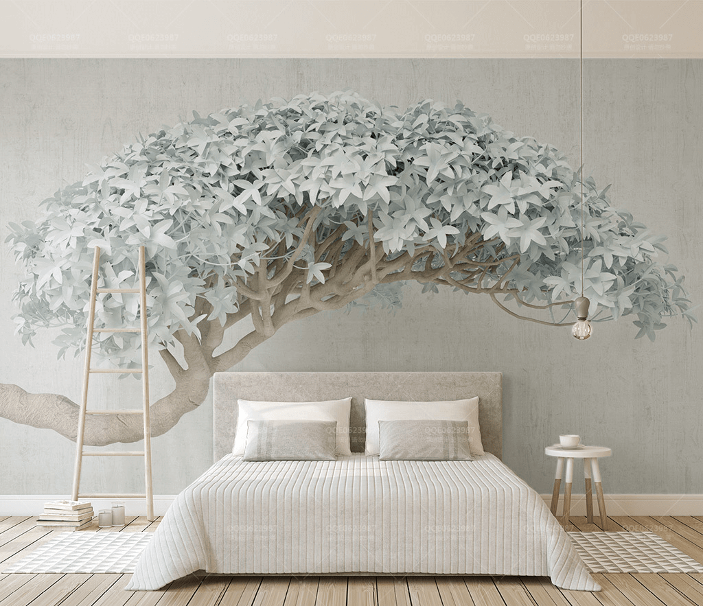 Elegant 3D Tree Wallpaper Mural