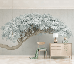 Elegant 3D Tree Wallpaper Mural