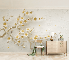 3D Tree Flowers Wallpaper Murals - Transform Your Walls