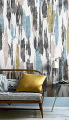 Abstract Brush Paint Wallpaper Mural