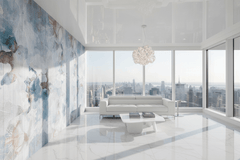 Abstract Floral Wallpaper Mural