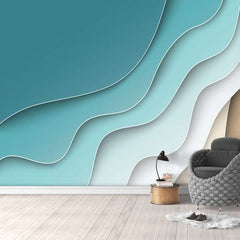 Abstract Line Geometric Wallpaper Mural