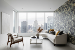 Abstract Pebbles Valley Wallpaper Mural
