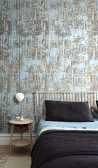 Abstract Rustic Blues Wallpaper Mural