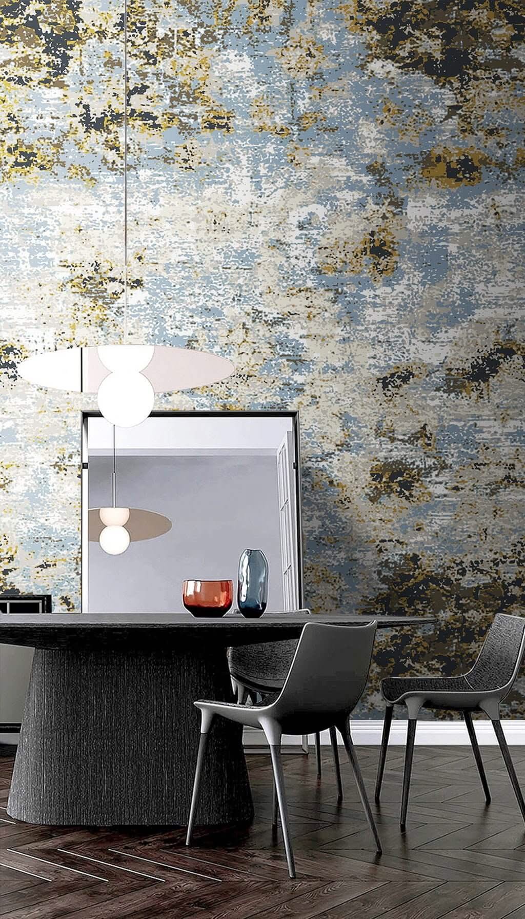 Abstract Rustic Brushed Wallpaper Mural
