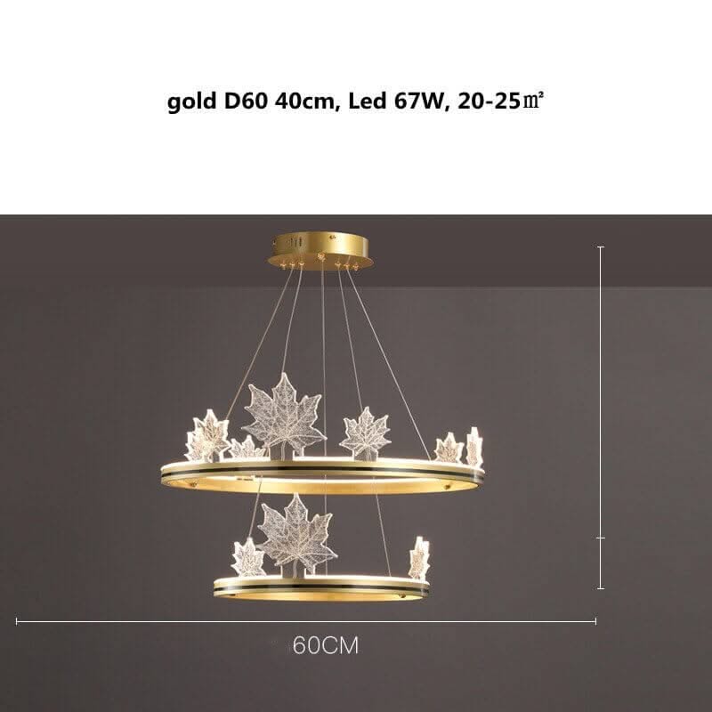 Acrylic Flower Chandelier – Black & Gold Dimmable LED in 4 Sizes