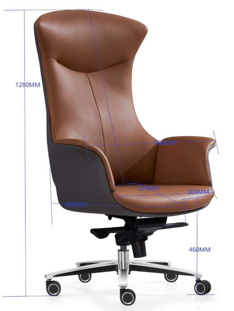 Adjustable Executive Luxury Office Chair – Ergonomic Swivel Leather Chair