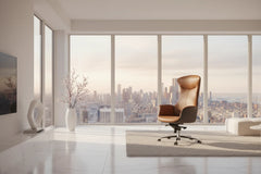 Adjustable Executive Luxury Office Chair – Ergonomic Swivel Leather Chair