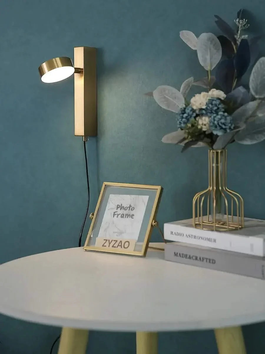 Adjustable LED Wall Reading Lamp with Switch – Modern Metal Wall Light
