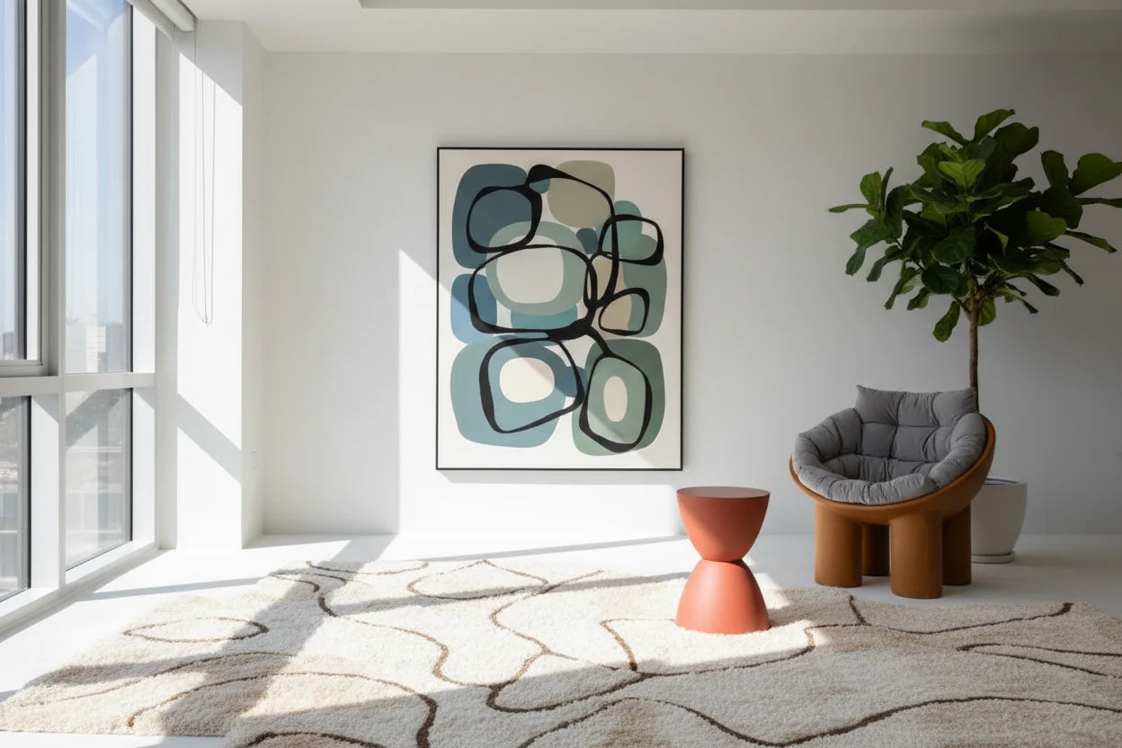 Aesthetic Minimalist Round Stool | Designer Seating in 15 Colours | 30x43cm