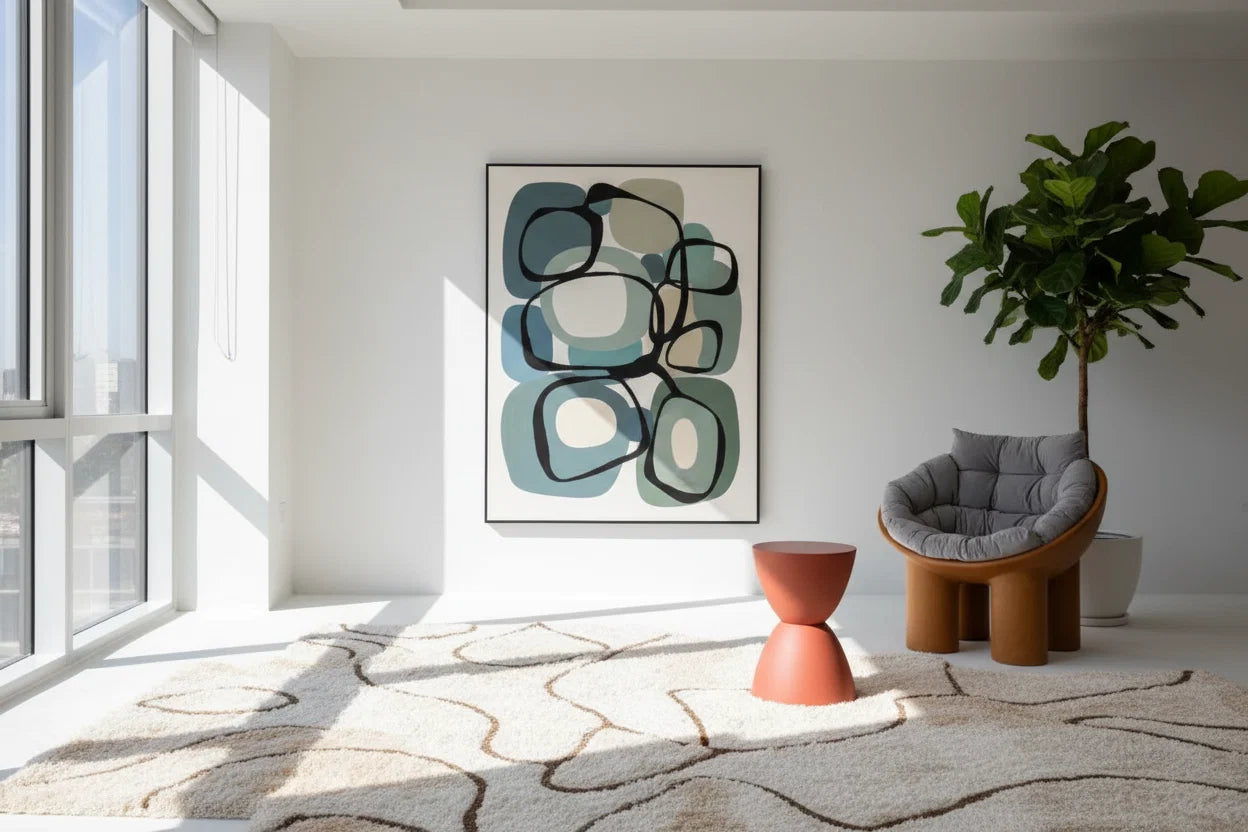 Aesthetic Minimalist Round Stool | Designer Seating in 15 Colours | 30x43cm