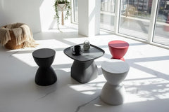 Aesthetic Minimalist Round Stool | Designer Seating in 15 Colours | 30x43cm