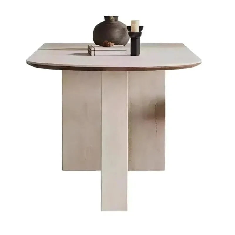 Arch Rock Slab Dining Table Set – Modern Elegance with Timeless Durability