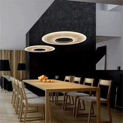 Artistic Blooms Designer Pendant Light – White Cloth Shade Hanging Lamp