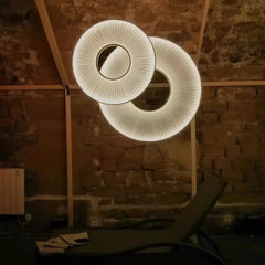 Artistic Blooms Designer Pendant Light – White Cloth Shade Hanging Lamp