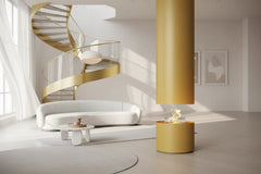 Artistic Cylindrical Hanging Fireplace – High Carbon Steel, Electric or Fuel Option