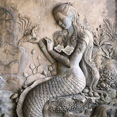 Artistic Mermaid Haven Wallpaper Mural