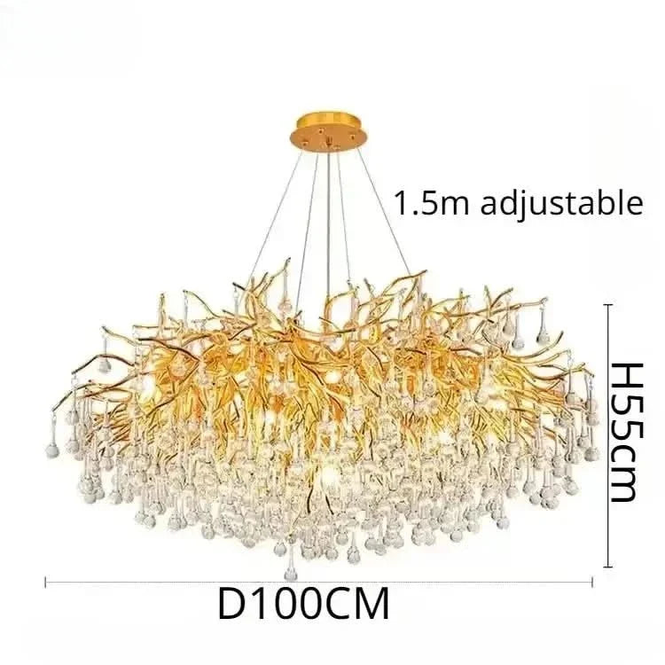 Artpad Rectangular Crystal Chandelier – Iron & G9, Semi-Flush, CCC & CE, 3-Year Warranty