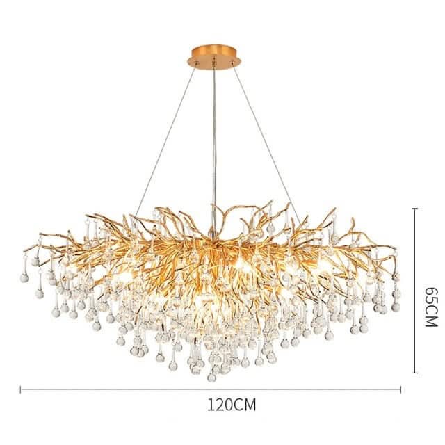Artpad Rectangular Crystal Chandelier – Iron & G9, Semi-Flush, CCC & CE, 3-Year Warranty