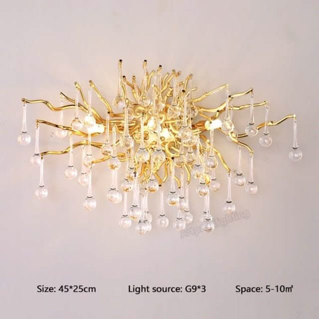 Artpad Rectangular Crystal Chandelier – Iron & G9, Semi-Flush, CCC & CE, 3-Year Warranty