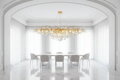 Artpad Rectangular Crystal Chandelier – Iron & G9, Semi-Flush, CCC & CE, 3-Year Warranty