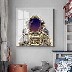 Astronaut 3D Neon Wall Art with LED 3D – Bold & Customizable Space-Inspired Design