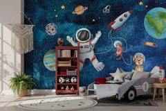 Astronaut Galaxy Wallpaper Mural - Transform Your Space