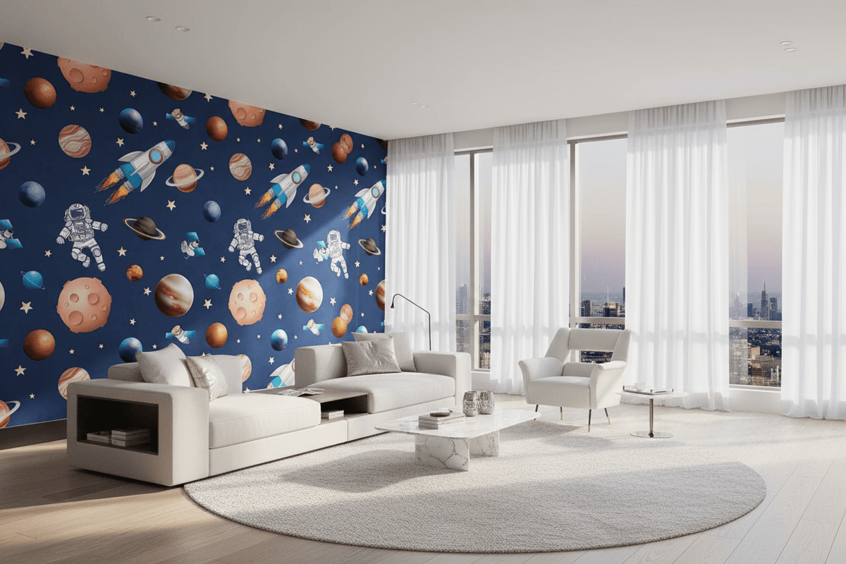 Astronaut Galaxy Space Wallpaper Mural