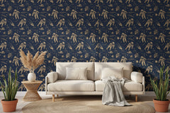Astronauts on Moon Wallpaper Mural for kids Room