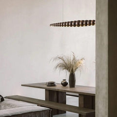 Bamboo Wood Globe Bar LED Pendant Light – Natural Bamboo, CCC & CE, 2-Year Warranty