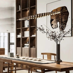 Bamboo Wood Globe Bar LED Pendant Light – Natural Bamboo, CCC & CE, 2-Year Warranty