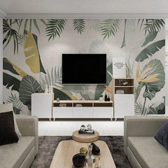 Banana Leaves Tropical Wallpaper Mural